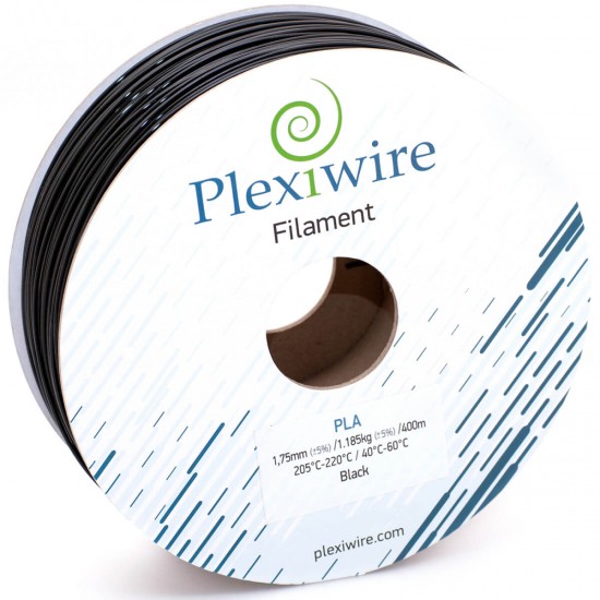 PLA plastic Plexiwire for 3D printer 1.75 mm black (300 m / 0.9 kg) PLA plastic Plexiwire for 3D printer 1.75 mm black (300 m / 0.9 kg)