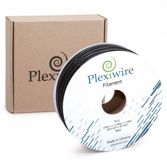 PLA plastic Plexiwire for 3D printer 1.75 mm black (300 m / 0.9 kg) PLA plastic Plexiwire for 3D printer 1.75 mm black (300 m / 0.9 kg)
