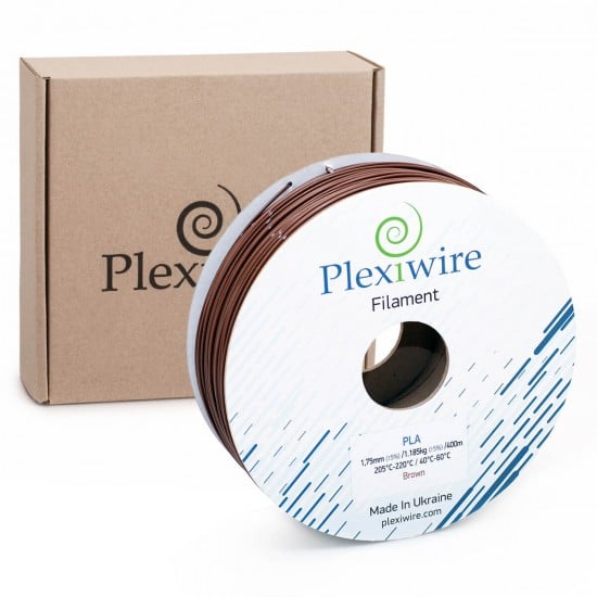 PLA plastic Plexiwire for 3D printer 1.75 mm brown (300 m / 0.9 kg) PLA plastic Plexiwire for 3D printer 1.75 mm brown (300 m / 0.9 kg)