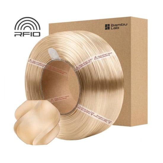 PETG Filament Bambu Lab Transluzent Braun 1.75 mm 1 kg | Ohne Spule