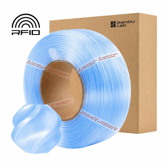 PETG Filament Bambu Lab Translucent Light Blue 1.75 mm 1 kg | Without Spool