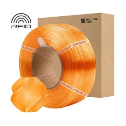 PETG Filament Bambu Lab Transluzent Orange 1.75 mm 1 kg | Ohne Spule