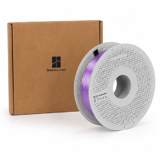 PETG Filament Bambu Lab Translucent Purple 1.75 mm 1 kg