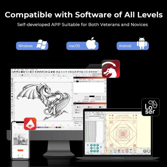 Лазерний гравер і різак Ortur H20 10W