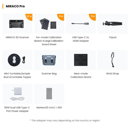 3D scanner Revopoint MIRACO Pro