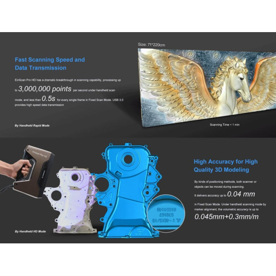Skaner 3D SHINING 3D EinScan Pro HD Full Pack + EXModel 3 years