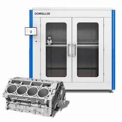 3D-Drucker DOWELL 3D DF 1010-12 | Geschlossener Rahmen