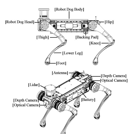 Robo-pies Unitree B2 LiDAR