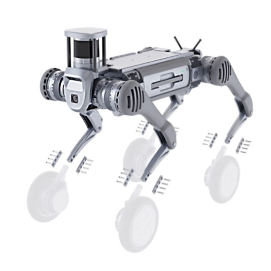 Robo-pies Unitree B2 LiDAR