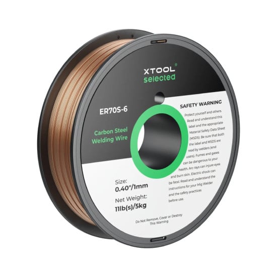 xTool 1 mm ER70S-6 Kohlenstoffstahl-Schweißdraht 5 kg Spule