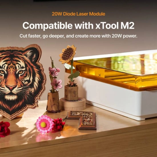 xTool M2 Діодний лазерний модуль 20W 455 нм