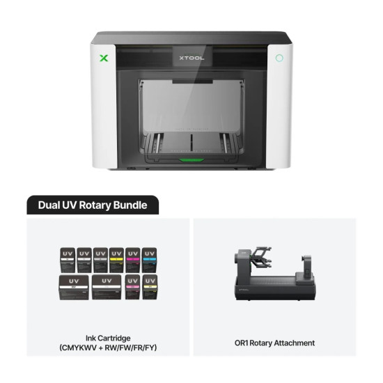 Drucker xTool O1 Omni Dual UV Rotary Bundle