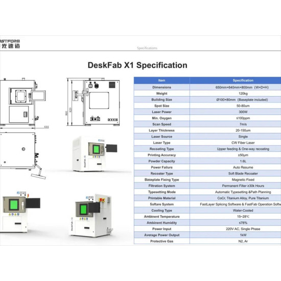 3D принтер по металу FastForm DeskFab X1
