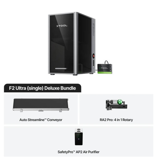Лазерний Гравер xTool F2 Ultra Single Laser | Deluxe Bundle