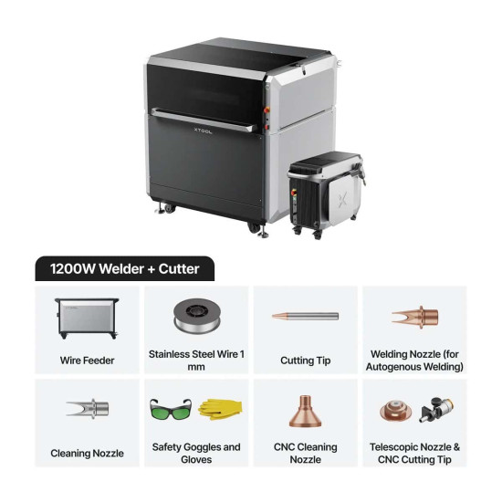 xTool MetalFab - лазерний зварювальний апарат та різак з ЧПУ 1200W