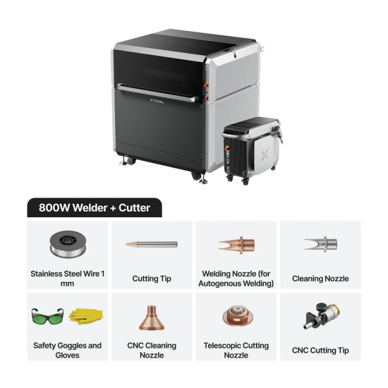 xTool MetalFab - лазерний зварювальний апарат та різак з ЧПУ 800W