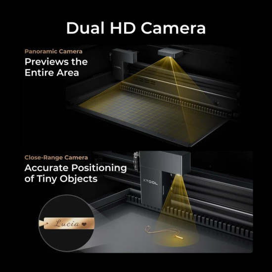 xTool P2S - Універсальний настільний CO2 лазерний гравер і різак