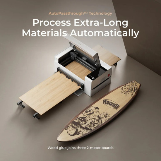 xTool P2S - Універсальний настільний CO2 лазерний гравер і різак