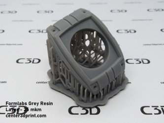 прототип корпусу годинника полімерний Formlabs Grey Resin C3D