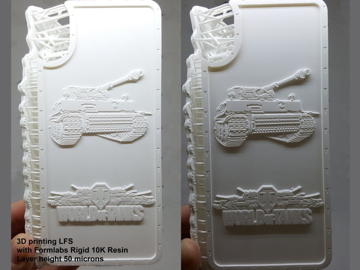 Тривимірний друк форми для чохла World Of Tanks - Formlabs Rigid 10K Resin