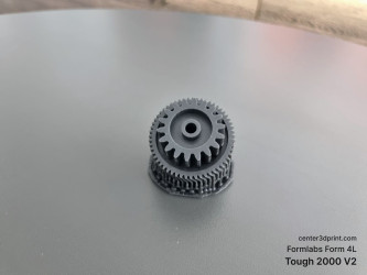 3D-друк шестерні фотополімером Tough 2000 V2 на принтері Formlabs Form 4L
