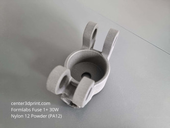 SLS 3D printing of an industrial clamp holder from Nylon 12, Formlabs Fuse 1+