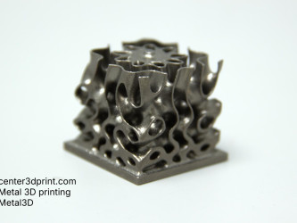 Production of complex metal parts using SLM technology, Metal3D