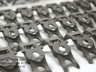 SLS 3D printing of connectors from Nylon 12, Formlabs Fuse 1+