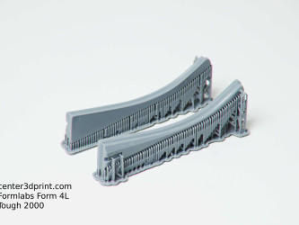 SLA 3D printing of eyeglass earpieces / temples from Tough 2000 resin, Formlabs Form 4L