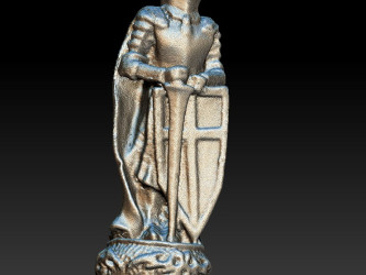 Сканування арт-об'єктів: фігурка лицаря