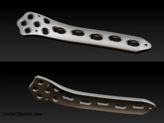 3D-скан титанової пластини для фіксації переломів