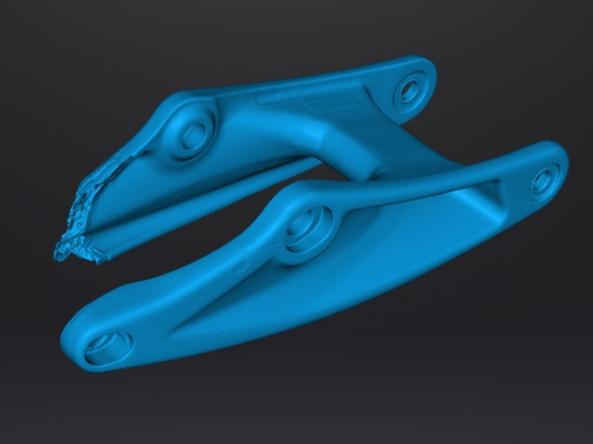 Відсканована частина велосипеда - хмара точок