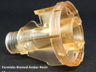 3D-друк для медицини біосумісною смолою від Formlabs Biomed Amber Resin