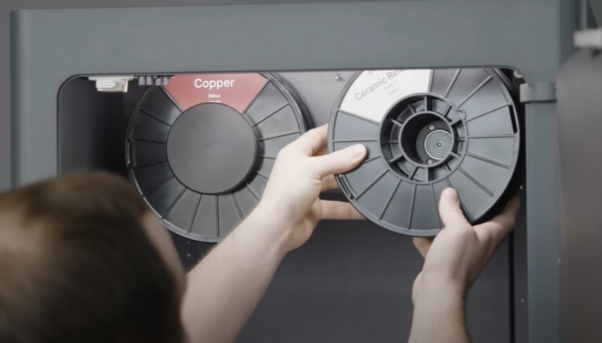 Філамент для друку підтримок Markforged Metal Ceramic 200cc, фото початку роботи