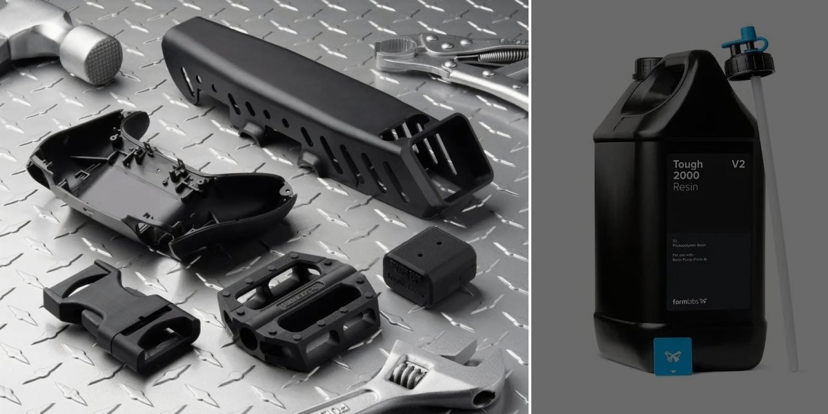 Formlabs Tough 2000 Resin для Form 4, 5л, фото товару та виробів