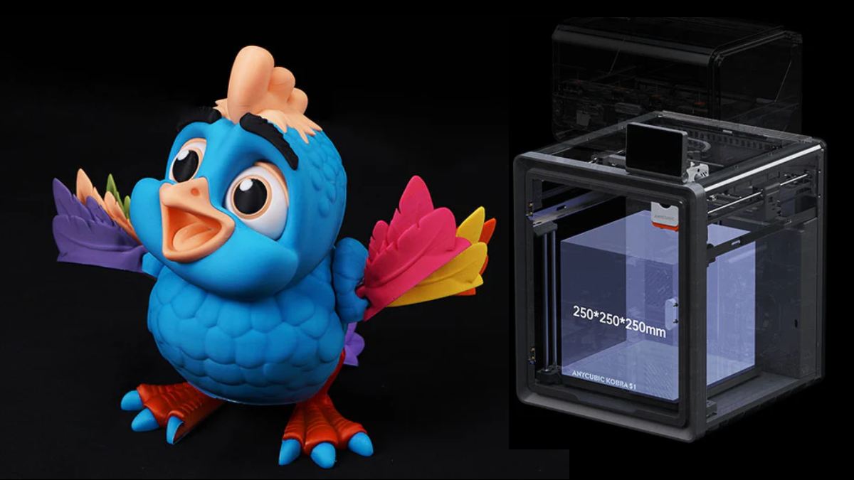 Kobra S1 Combo: printing area 250x250x250 mm