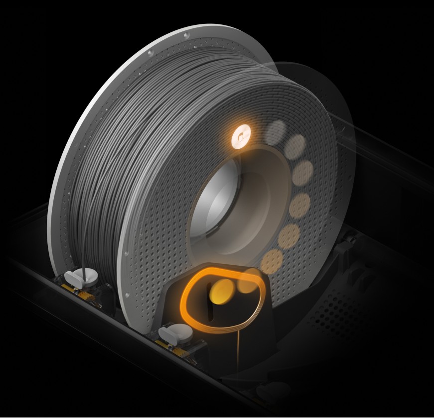 Функция синхронизации филамента RFID в действии