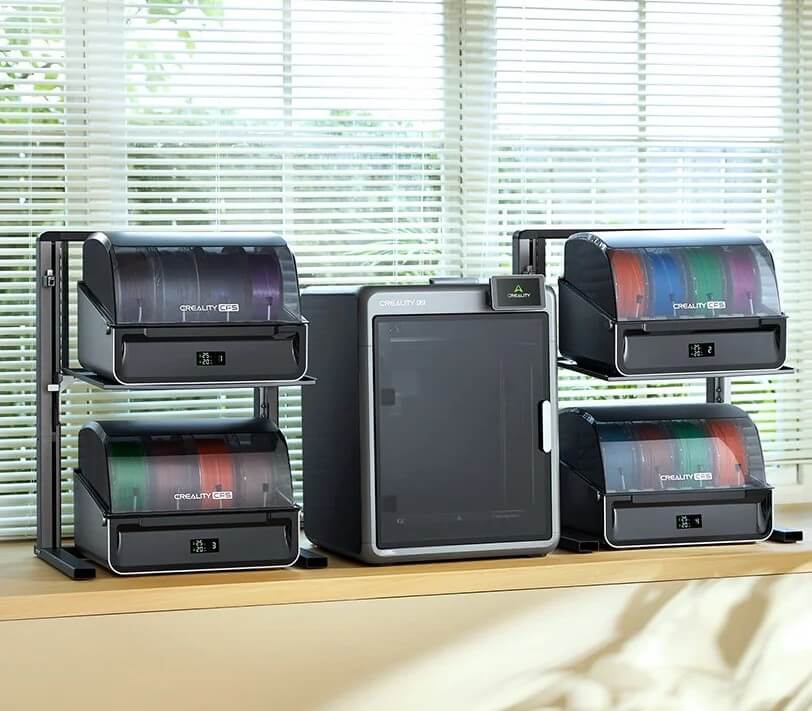 Кольорові 3D-моделі, надруковані на Creality K2 Pro Combo.