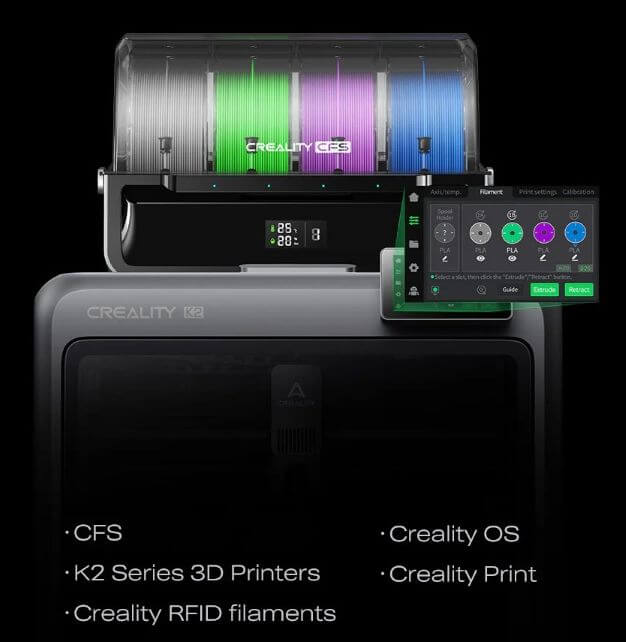 Creality K2 Pro Combo: 300x300x300mm, 600mm/s, 60°C Chamber, 16