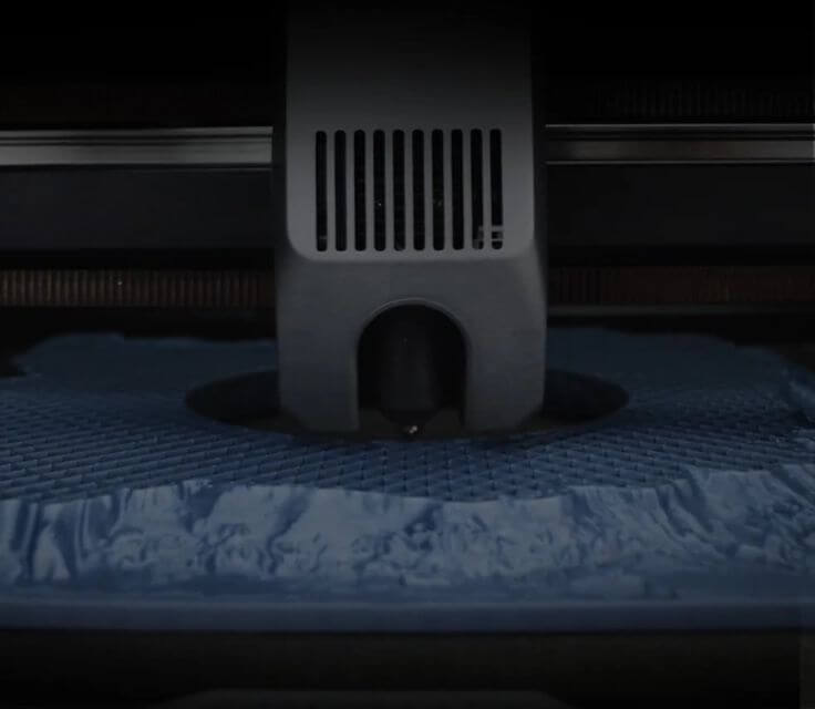 Діаграма, що показує крокові серводвигуни FOC на осях X/Y та екструдері.