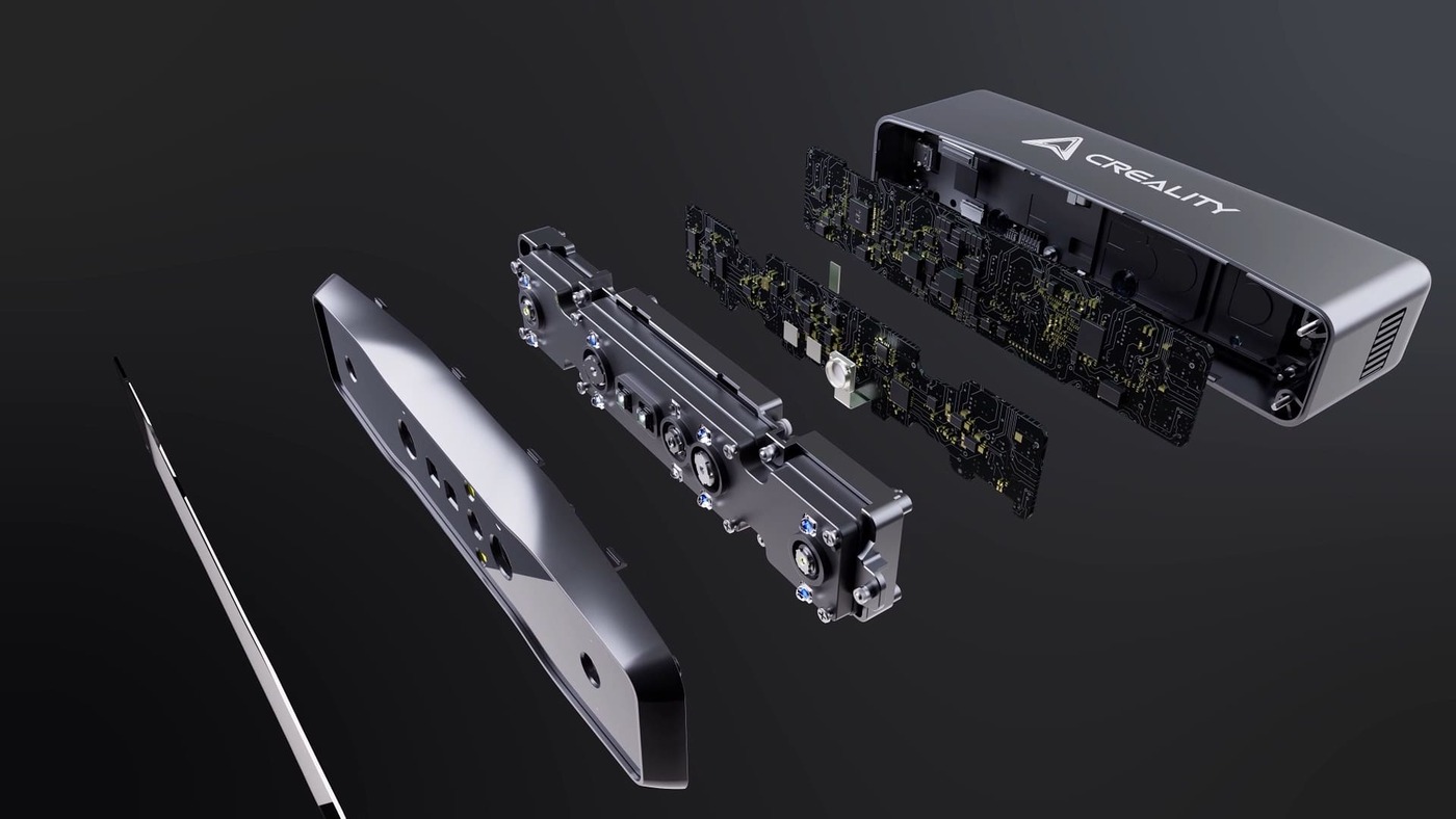 3D-сканер Creality Otter Lite Basic у розібраному вигляді