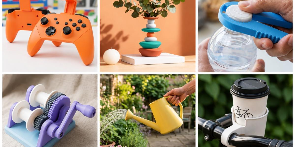 Examples of practical and decorative applications of PETG Matte High Speed filament.