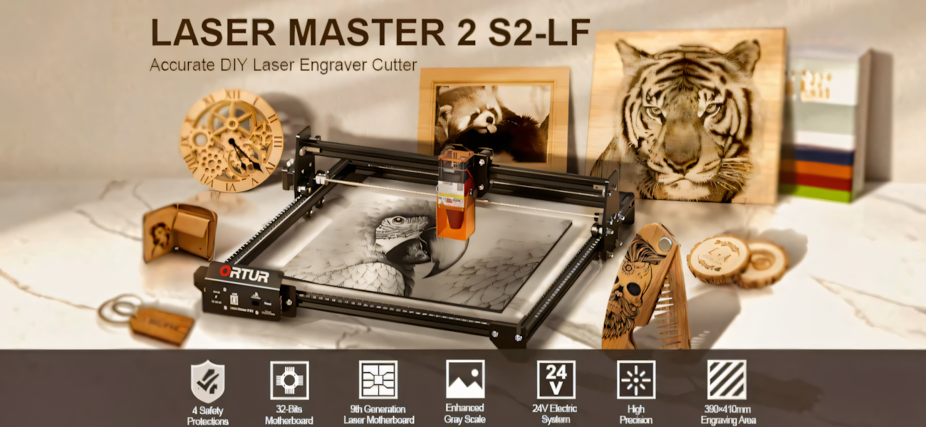 Ortur Laser Master 2 S2 LF laser engraver for cutting and engraving