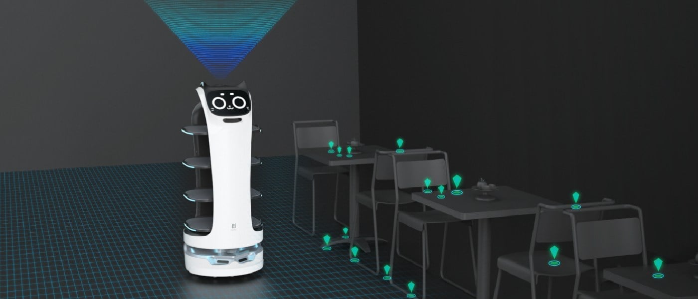 PUDU BellaBot with SLAM Navigation System for Autonomous Movement