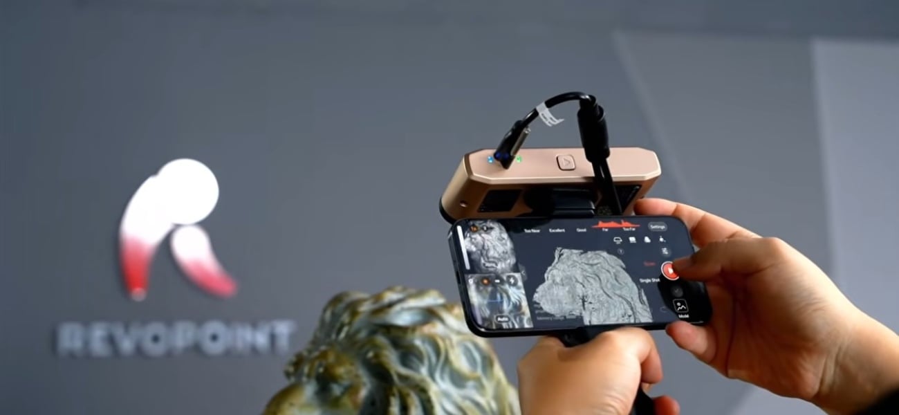 Мобильное 3D-сканирование Revopoint INSPIRE 2 со смартфоном