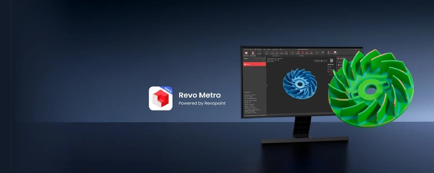 Revo Metro Software zur Verarbeitung von 3D-Scans mit Revopoint MetroX Pro
