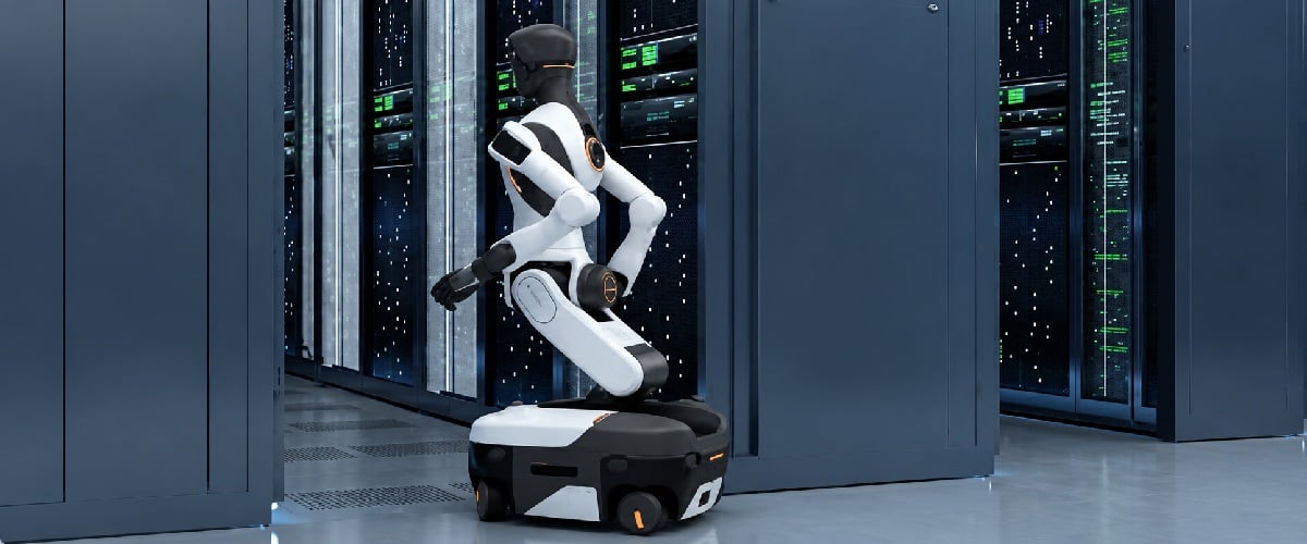 AgiBot G2 während der autonomen Bewegung im Raum