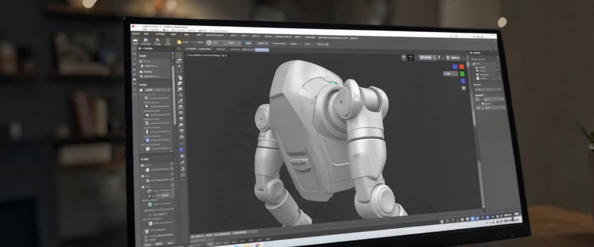 3D-модель AgiBot X2 EDU у програмному середовищі для розробки