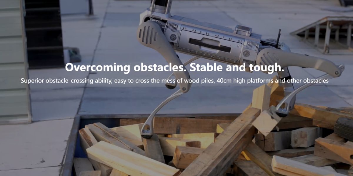 System 3D LiDAR na obudowie psa-robota Unitree B2