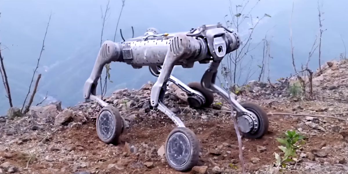 Робо-собака Unitree B2 W Lidar працює